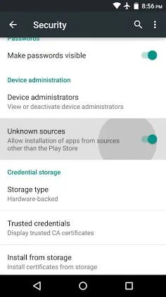 1xBet Android File Permissions and Settings